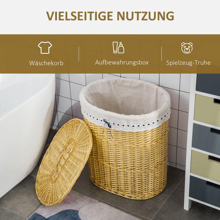Actual product image Swisshandel24 Laundry basket with lid (100 l)