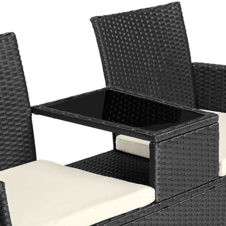 Immagine prodotto tectake Panchina da giardino in rattan