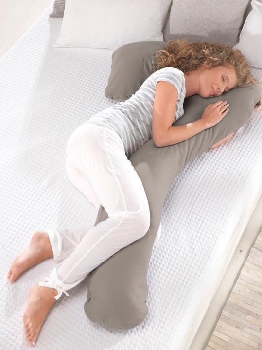 Immagine prodotto Theraline Cuscino per il sonno laterale e l'allattamento my7 Bamboo Clay Grey (150 cm)