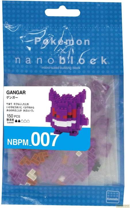 Actual product image Nanoblock Pokemon Gengar