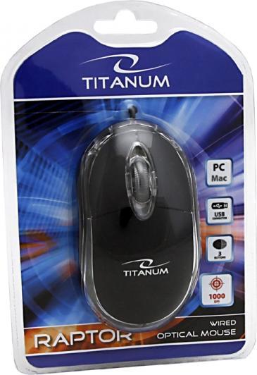 Produktbild Esperanza Titanum Maus rechts USB Typ-A Optisch 1000 DPI (Kabelgebunden)