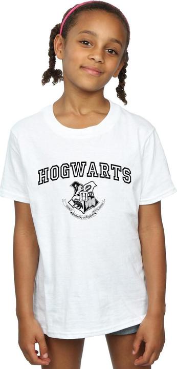 Actual product image Girls Hogwarts Crest Cotton T-Shirt (152, 158)