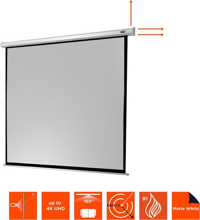 Productafbeelding Celexon Voordelig elektrisch scherm - plafondmontage mogelijk, geschikt voor wandmontage. (150", 1:1)