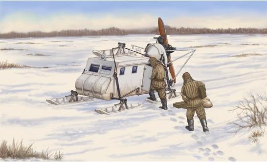 Actual product image Trumpeter Soviet NKL-16 Armoured Aerosan