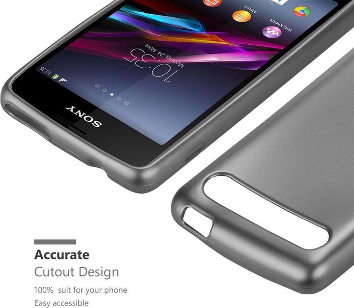 Productafbeelding Cadorabo TPU Matte Metallic hoes (Xperia E1)