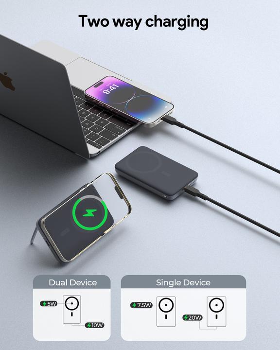 Actual product image Aukey MagFusion (6700 mAh, 20 W, 25.46 Wh)