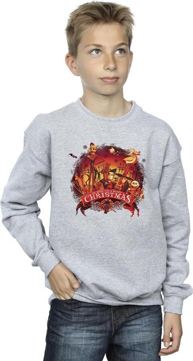 Actual product image Disney Boys The Nightmare Before Christmas Scary Christmas Sweatshirt (152, 158)