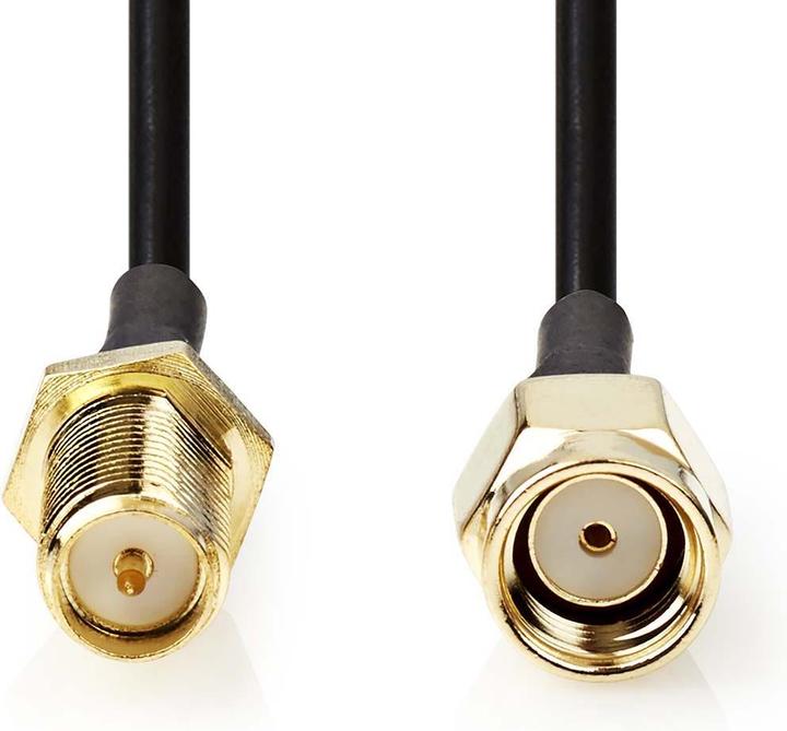 Produktbild Nedis Antennenkabel | RP SMA-Stecker | RP SMA-Buchse | Vergoldet | 50 Ohm | Einzeln geschirmt | 2.00 (50 dB, Antennenkabel)