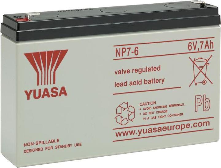 Produktbild Yuasa Versorgungsbatterie 6V 7Ah (6 V, 7 Ah)