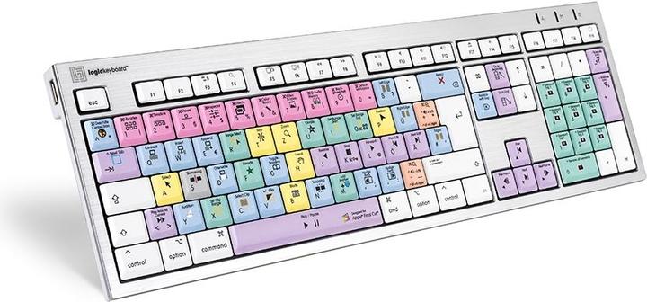 Actual product image Logickeyboard LKB-FCPX10-CWMU-DE USB QWERTZ German Multicolor Keyboard (DE, Cable)