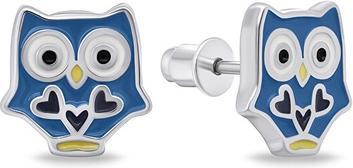 Produktbild Brilio Silver - Decent silver earrings Sova EA711WB