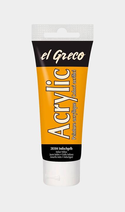 Actual product image Kreul el Greco Acrylic 75ml (Indian yellow, 75 ml)