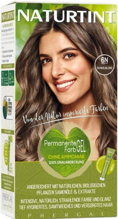 Image du produit Naturtint Gel colorant capillaire permanent 6N blond foncé sans ammoniaque (6N Blond foncé sans ammoniaque)