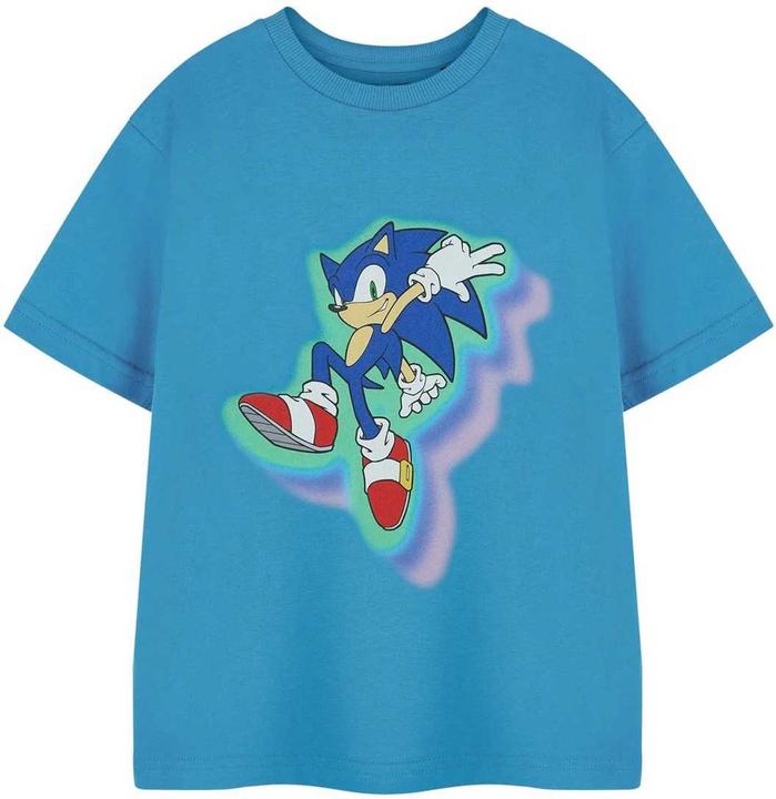 Actual product image Sonic The Hedgehog Boys Glow Trio Short-Sleeved T-Shirt (116)
