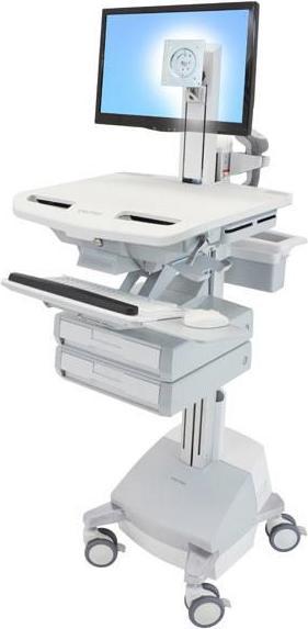Actual product image Ergotron Trolley for LCD display/keyboard/mouse/CPU/notebook/barcode scanner - medical -...