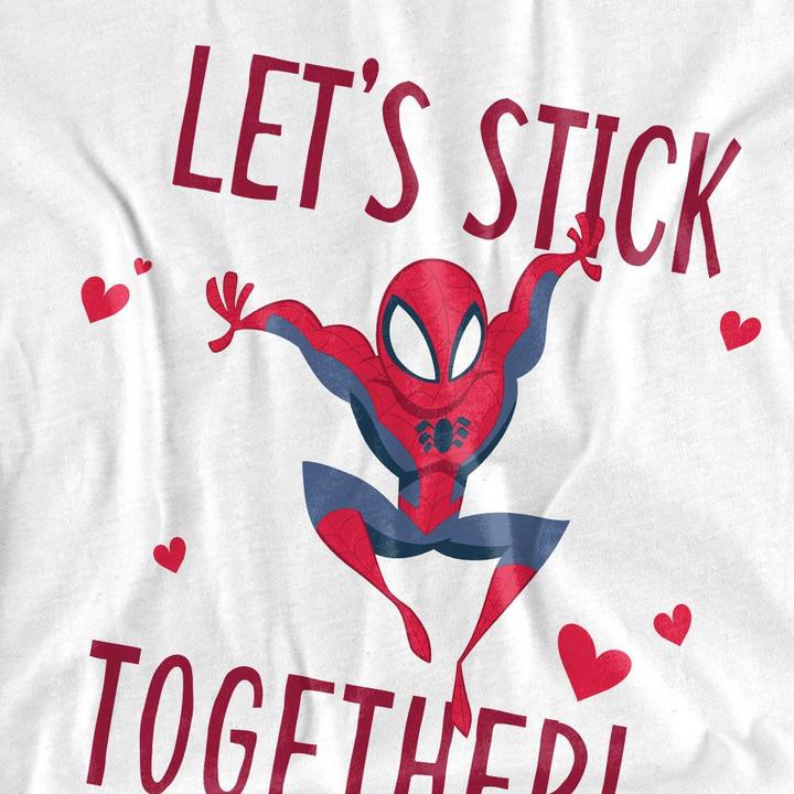 Produktbild Spiderman Stick Together TShirt Valentinstag (L)