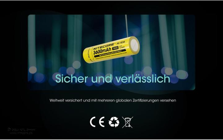 Produktbild Nitecore Li-Ion Akku Typ 18650 - 3600mAh - NL1836