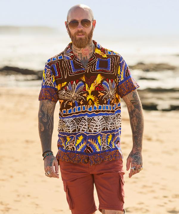Actual product image Joe Browns Funky Summer Print Short Sleeve Shirt (M)