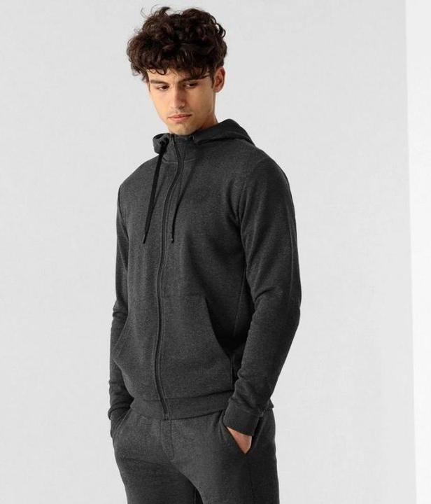 Actual product image 4F Men's sweatshirt dark grey melange NOSH4 BLM353 23M S (S)