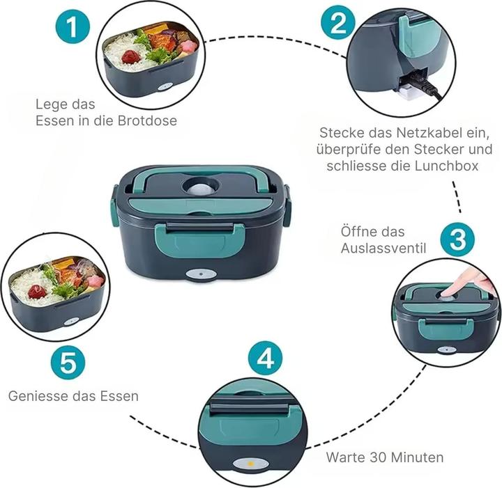 Actual product image Hermex Electric lunch box Lunch box Lunch box Heated thermal container
