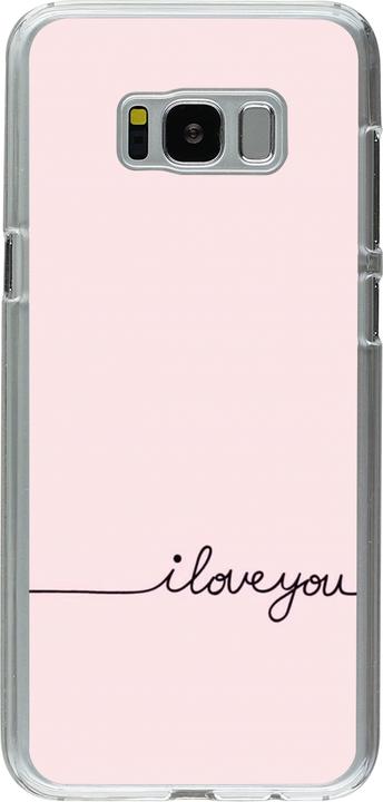 Produktbild PhoneLook Hülle transparent Valentine 2023 i love you writing (Samsung Galaxy S8+)
