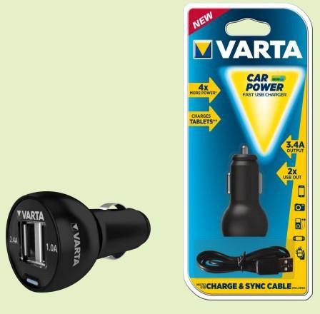 Actual product image Varta USB Car Charger