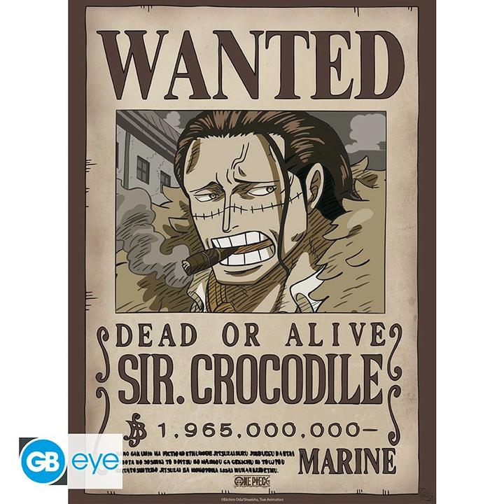Actual product image GB Eye One Piece Poster Chibi: Wanted Crocodile Wano 52x38cm
