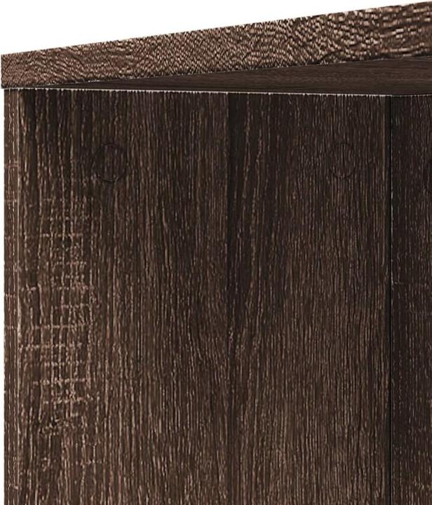 Produktbild VidaXL Badschrank Hochschrank Nischenschrank Schmal Rollen Braun Eichen-Optik (22 x 41 x 135 cm)