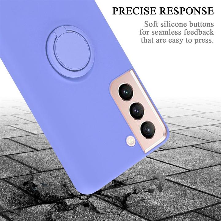Productafbeelding Cadorabo TPU Vloeibare Ring Silicone Hoesje (Samsung Galaxy S21 5G)