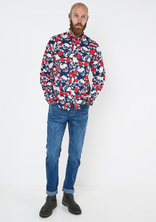 Actual product image Joe Browns Rose Skull Print Long Sleeve Shirt (M)