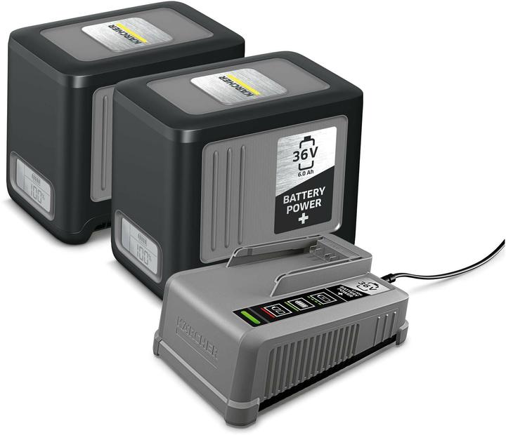 Kärcher Lithium-ion rechargeable battery starter set, with 2 x 36 V / 6.0 h (36 V)