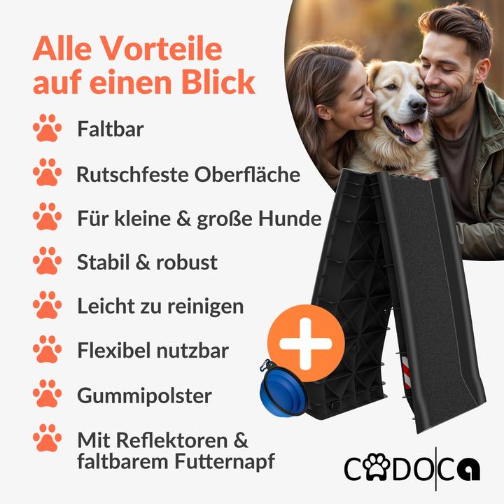 Actual product image Cadoca Hunderampe (Dog, Foldable, Reflectors)