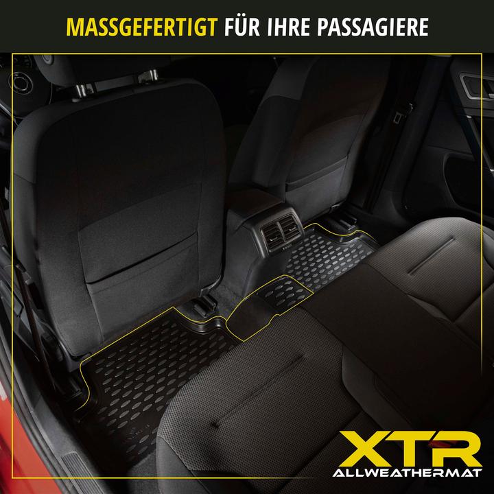 Image du produit Walser Tapis en caoutchouc XTR pour Skoda Fabia II/Fabia Combi II 12/2006 - 12/2014 (2 tapis avant + 2 tapis arrière)