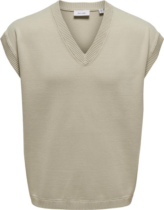 Only & Sons Locker geschnitten V-Ausschnitt Strickweste Weste