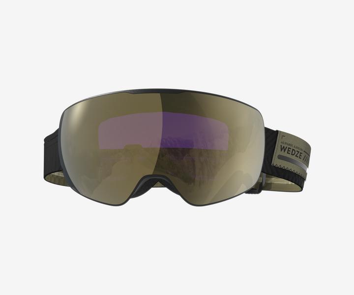 Produktbild Wedze Skibrille Snowboardbrille Erwachsene/Kinder Schönwetter - G900 S HD khaki