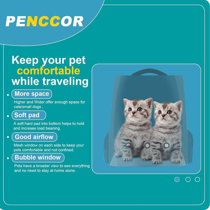 Actual product image Penccor Haustier Rucksack-Raumkapsel (Cat, Dog, Foldable, Breathable)