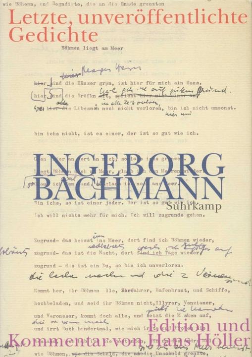 Produktbild Letzte, unveröffentlichte Gedichte (Deutsch, Ingeborg Bachmann, 1998)