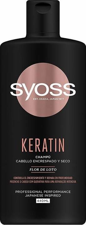 Syoss KERATIN champú cabello encrespado y seco 440 ml (440 ml)