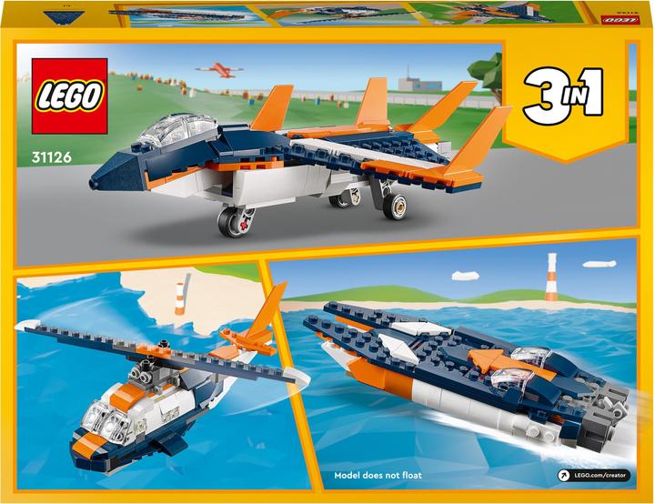 Immagine prodotto LEGO Jet supersonico (31126, LEGO Creator 3-in-1)