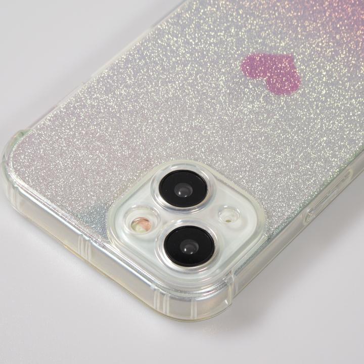 Produktbild PhoneLook Hülle Silikon Bumper glitzer blur mit Herz (Apple iPhone 15)
