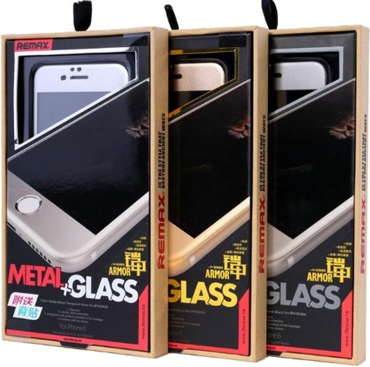 Remax iVisor Tempered iPhone 6/6S Plus Protective Glass with Aluminium Frame (1 Piece, Apple iPhone 6)