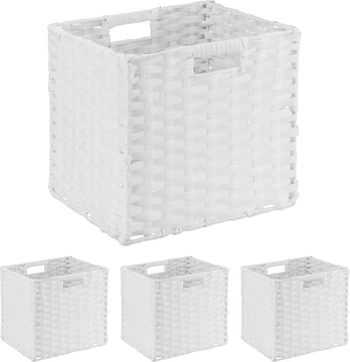 Relaxdays 4x Storage-Baskets (4 x, 32 x 30 x 31 cm)