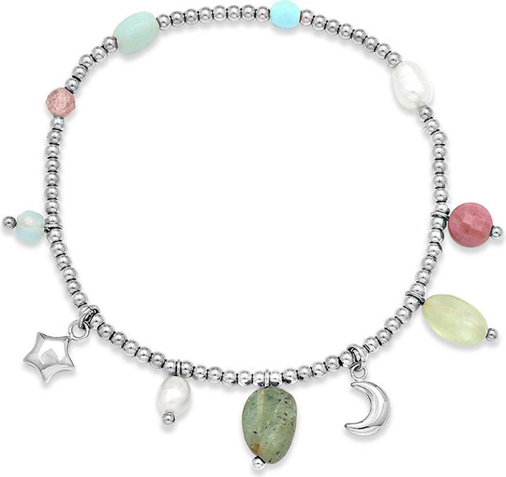 Leyda Armband Charms Edelstahl (Stein, Edelstahl)