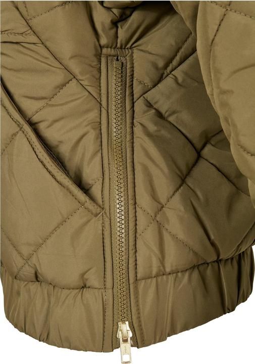 Actual product image Urban Classics Ladies Oversized Diamond Quilted Pull Over Jacket (S)