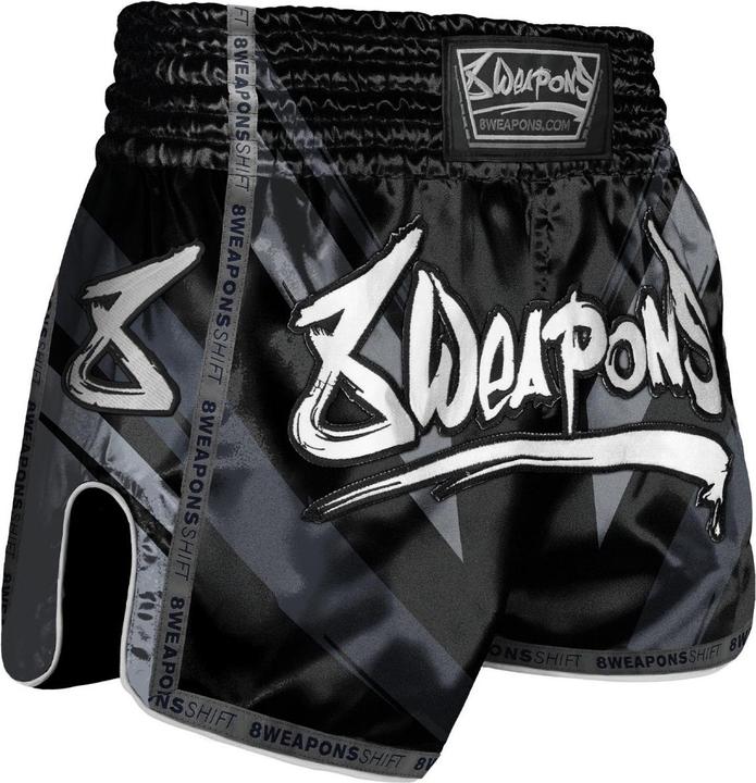 Actual product image 8Weapons Muay Thai Shorts Shift Black/Matt (XL)