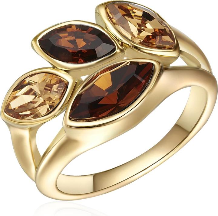 Produktbild Lulu & Jane Damen Metall-Legierung verziert mit Kristallen von Swarovski® gelbgold - 29421 (58)
