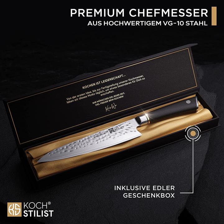 Actual product image Kochstilist by Kris Wu Premium Damascus Knife 20 cm (20 cm)