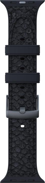 Image du produit Njord Bracelet en cuir de saumon Vindur Watch Strap for Apple Watch 44/45mm (45 mm, Cuir végétalien, Fermeture en acier inoxydable, Cuir de saumon)