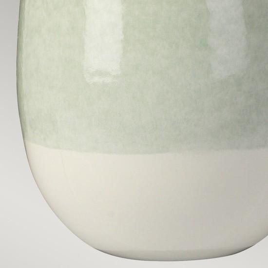 Image du produit Elstead Lighting Chelsfield lampe de table E27 vert pâle et blanc blanc, Made in UK (E27)