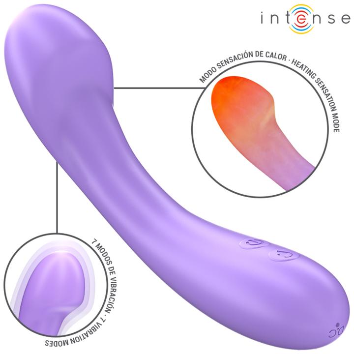 Produktbild Intense Becky Vibrator 19 cm Heizbar 7 Vibrationen Lila